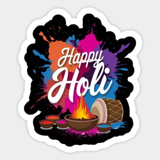 Happy Holi Festival Sticker